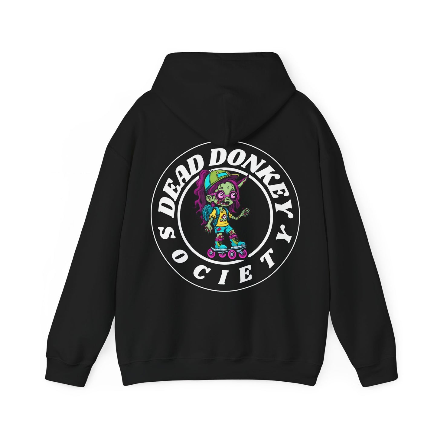 Roller Girl Hoodie Black