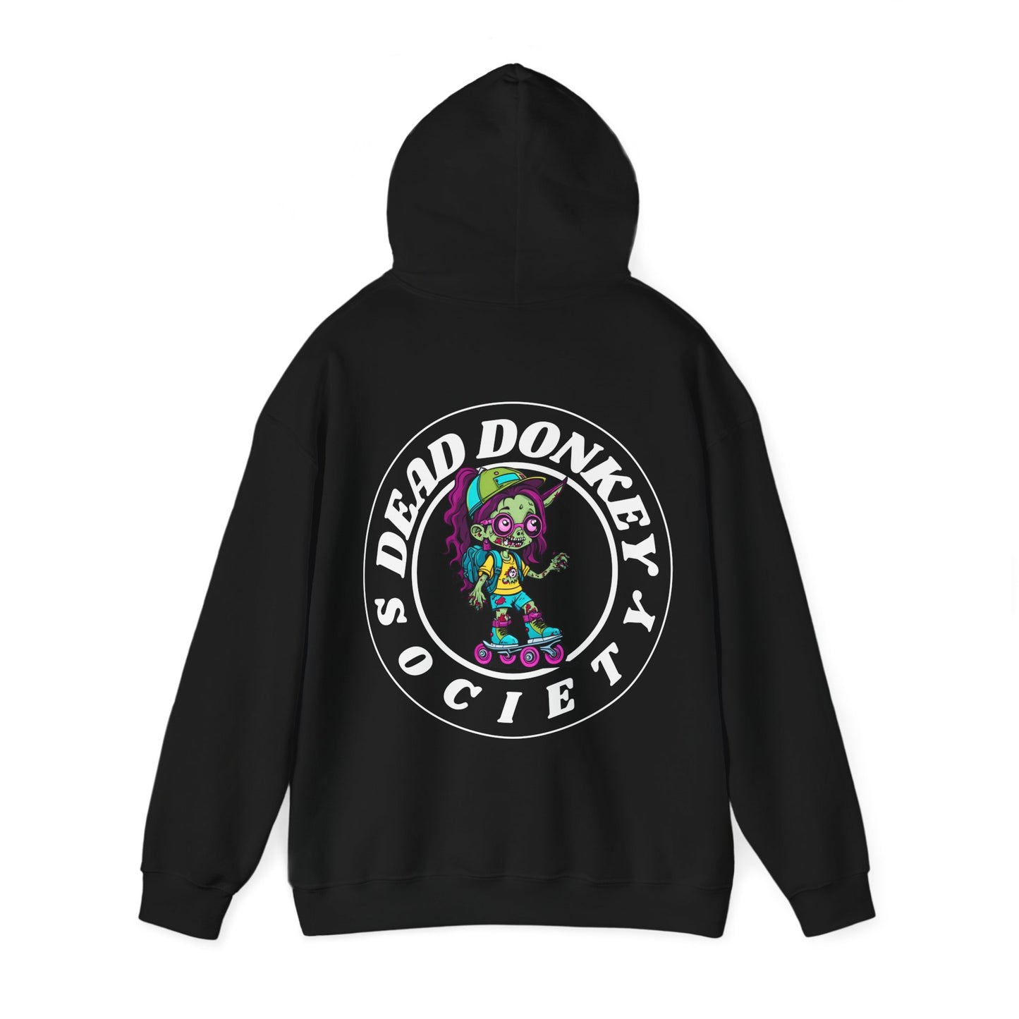 Roller Girl Hoodie Black